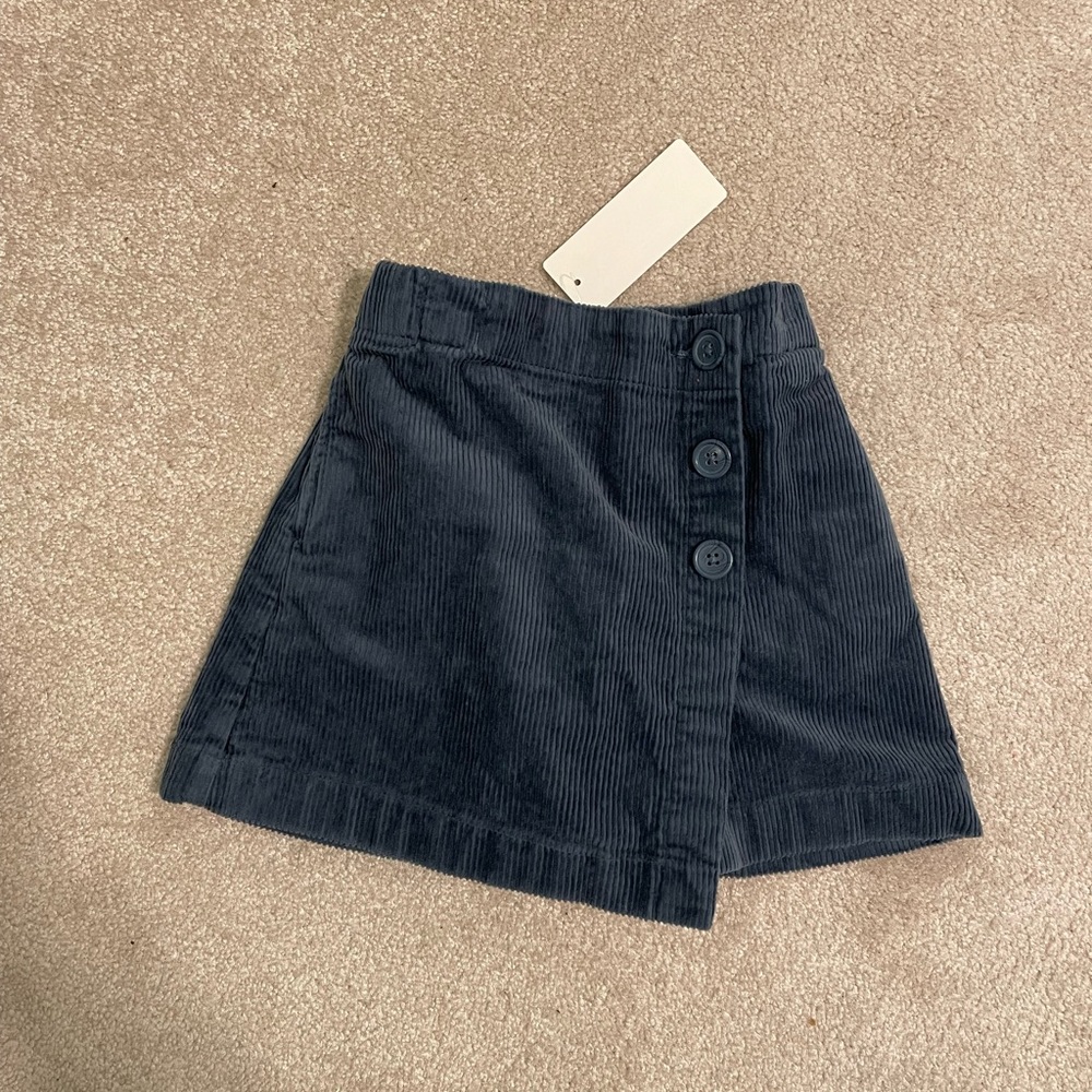 Navy Corduroy Skort